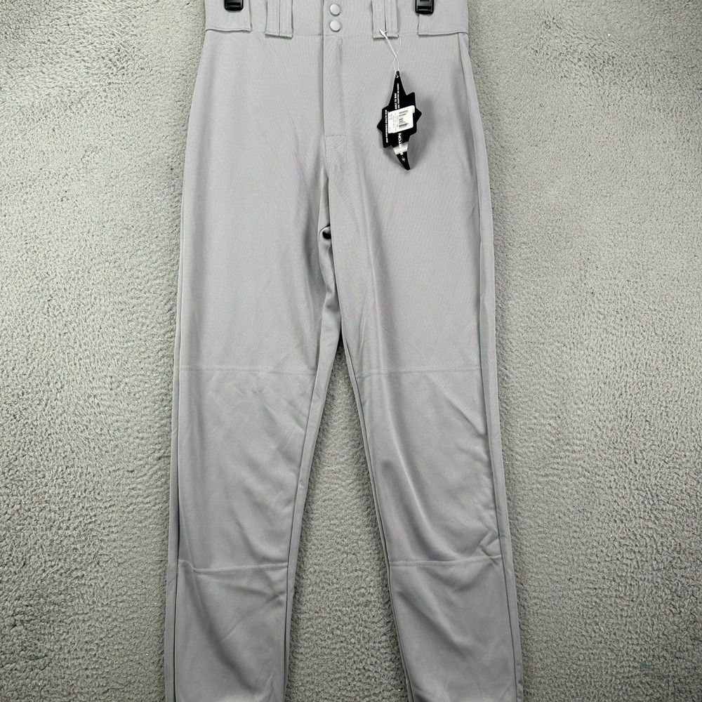 Easton Men Baseball Pants Medium Gray Performance Sweatpants Athletic Pocket NEW